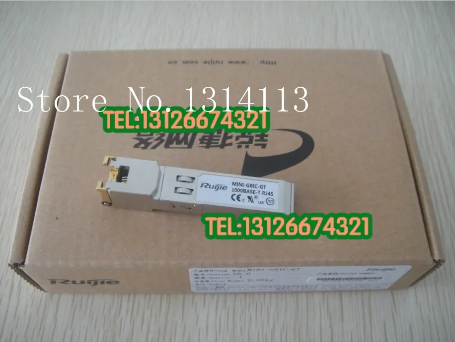 

[SAA] MINI-GBIC-GT ruijie electrical port fiber module 1000BASE-T RJ45 Interface --5PCS/LOT