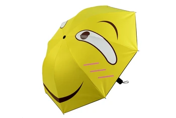 

Yellow Anime Folding Umbrella Rain Corporation Unique Umbrella Wind Resistant Parapluie Rain Umbrella for Children Modis 50ys101