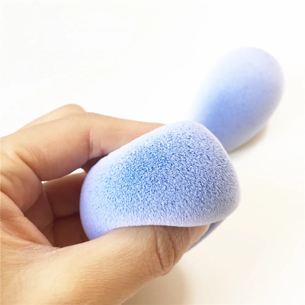 Bdbeauty бархатная губка для смешивания макияжа Mircofiber Небесно Голубой 3 сторонний