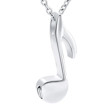 

Music Note Urn Pendant Necklace Ash Memorial Keepsake Stainless Steel Cremation Jewelry Ashes Necklace For Women Mom Best Gift
