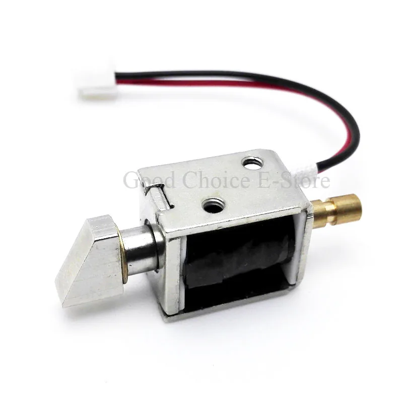

DC 12V Mini Solenoid Electromagnetic Electric Control Push-Pull Cabinet Drawer Lock, Rotatable Lock Bolt for DIY Project