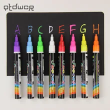 1pcs 8 Colours Highlighter Pen 3mm Liquid Chalk Fluorescent Neon Marker LED Glassboard Art Marker Pens Office Supplies 1pcs 8 Colours Highlighter Pen 3mm Liquid Chalk Fluorescent Neon Marker LED Glassboard Art Marker Pens Office Supplies