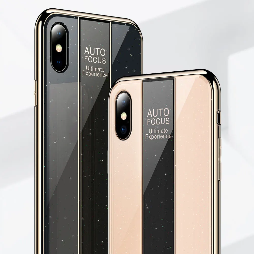 KISSCASE чехол из закаленного стекла для телефона iPhone 7 Plus 8 X XR XS MAX спортивные