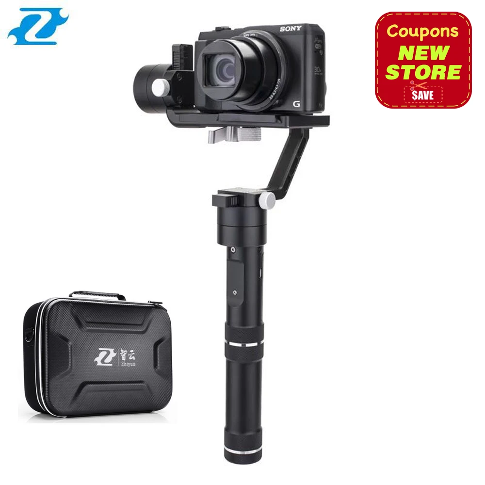 

Zhiyun Crane M Crane-M 3-axis Brushless Handle Gimbal Stabilizer for Smartphone Mirroless DSLR Gopro 125g-650g