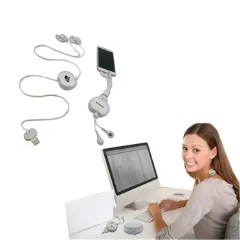 

USB Shoulder Massager Sticker Electronic Pulse Back Massager Unit Smart Control Back Neck Massager with 6 Modes Retractable Wire