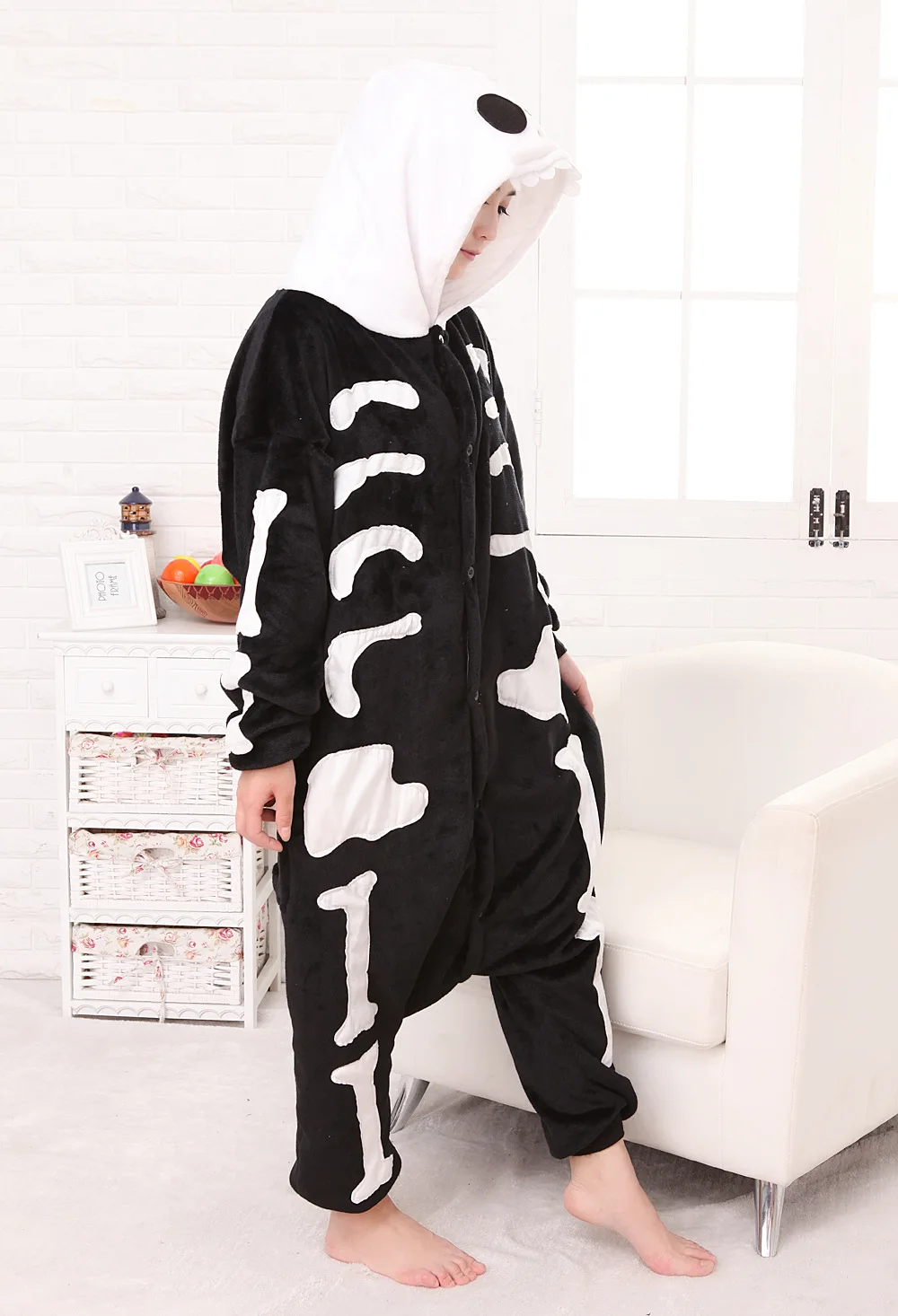 Skeleton Overalls Blanket Jumpsuit Children Christmas Halloween Pajamas Onesie Kids Cosplay Flannel Sleepwear Cosplay Costumes Skeleton Overalls Blanket Jumpsuit Children Christmas Halloween Pajamas Onesie Kids Cosplay Flannel Sleepwear Cosplay Costumes