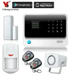 Yobang безопасность-Беспроводная GSM Wifi сигнализация Система IOS Android приложение управление Умный дом сигнализация система WiFi сигнализация