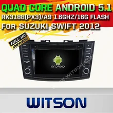WITSON Android 5.1 Quad Core CAR DVD for SUZUKI SWIFT 2011-2015 GPS RADIO NAVIGATION+1024X600 HD+DVR/WIFI/3G+DSP+RDS+16GB flash