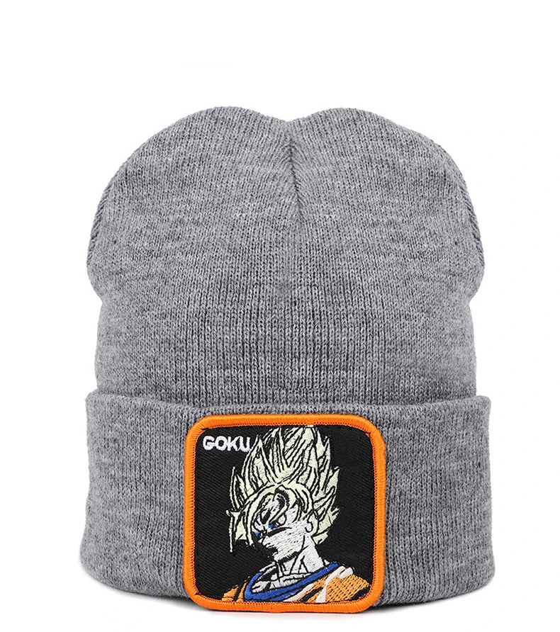 Dragon Ball Z Goku Мужская s Skullies зимняя Круглая Шапочка без полей вязаные зимние теплые чулки шапка маска для улицы Лыжная шапочка для мужчин
