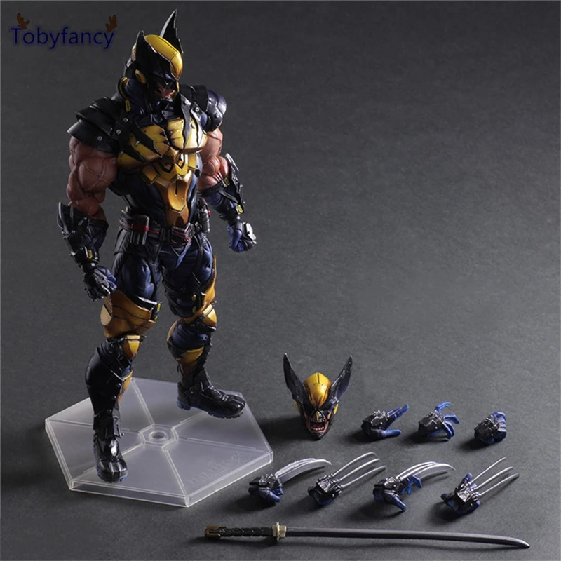 Новая фигурка Росомахи LOGAN X men X-men Play Arts Kai Wolverine James Howlett PA KAI ПВХ 26 см кукла игрушка |