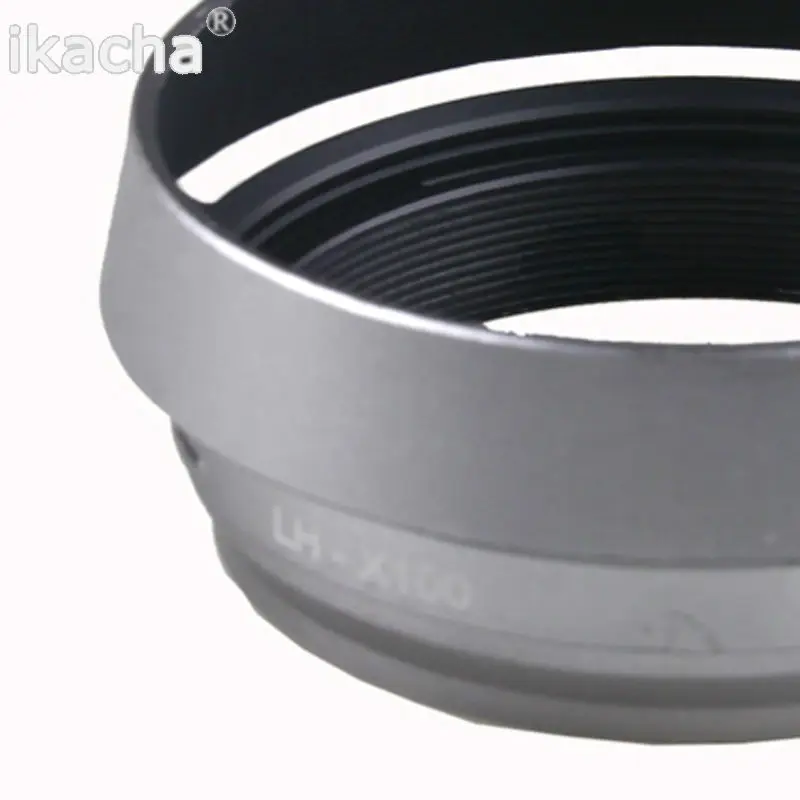 Silver Lens Hood For Fujifilm Fuji X100 (2)