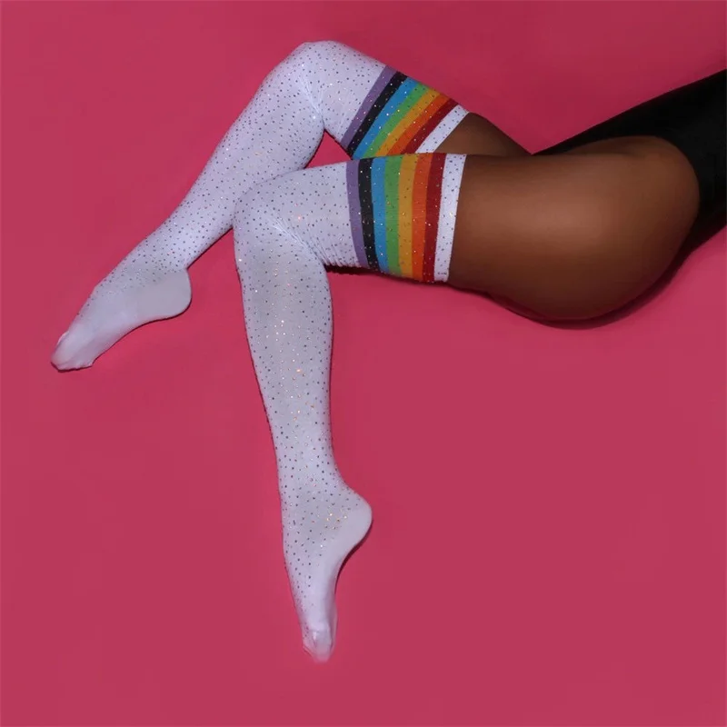 Fashion Sexy Rhinestone Over The Knee Socks Thigh High Stocking Stripe Over the Knee Socks Long Cotton Stockings Drop Shipping Fashion Sexy Rhinestone Over The Knee Socks Thigh High Stocking Stripe Over the Knee Socks Long Cotton Stockings Drop Shipping