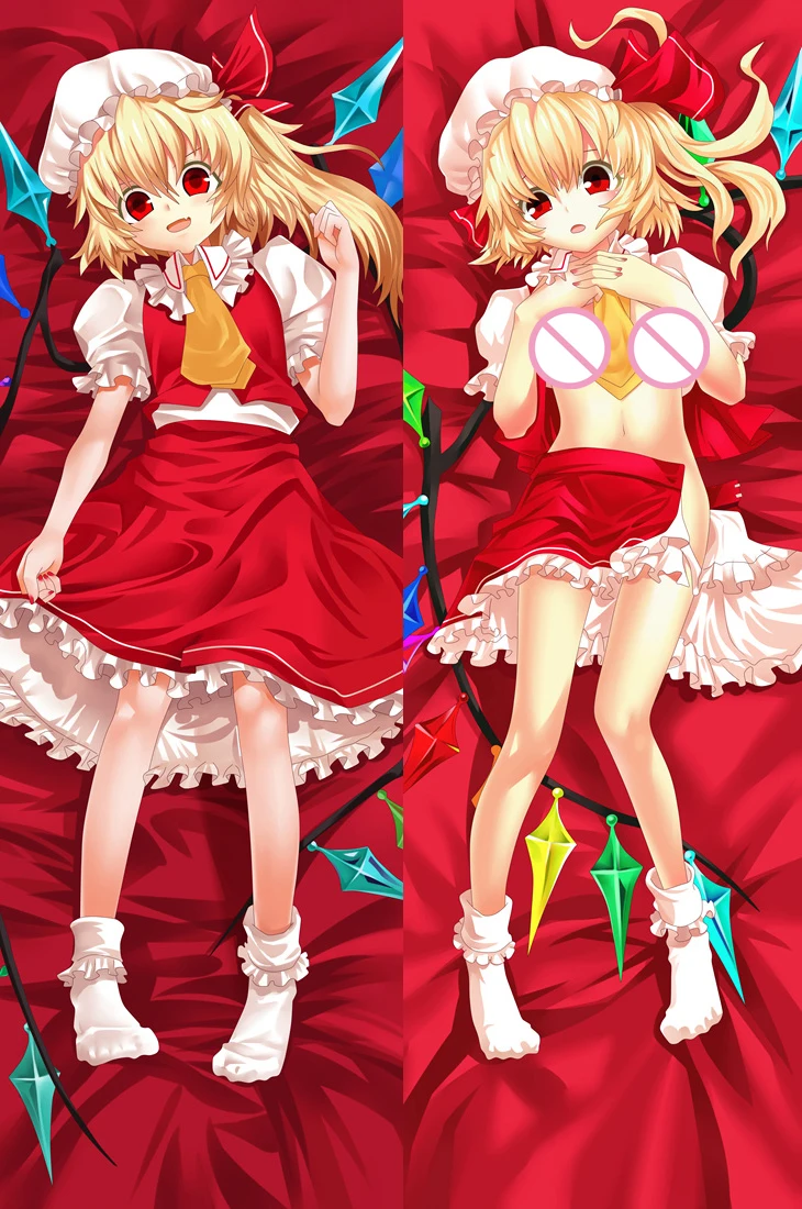 Обновление октября Аниме TouHou проект воплощение алого дьявола Flandre Scarlet hugging Body