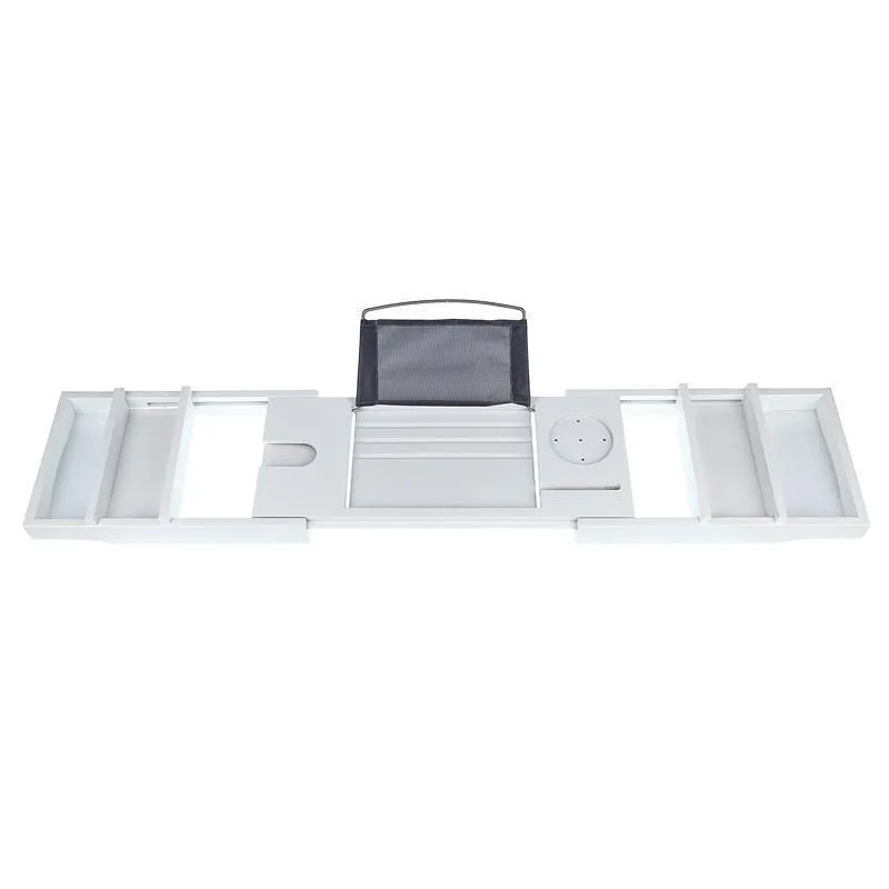 Рамка для ванной бамбуковый белый водонепроницаемый лоток для ванной мобильный телефон планшет подставка для чтения Ванна лоток в ванной комнате