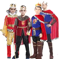 Костюм для Хэллоуина Маскарад День защиты детей костюм мальчик король принц одежда в римском стиле роскошный дворец костюмы для сцены