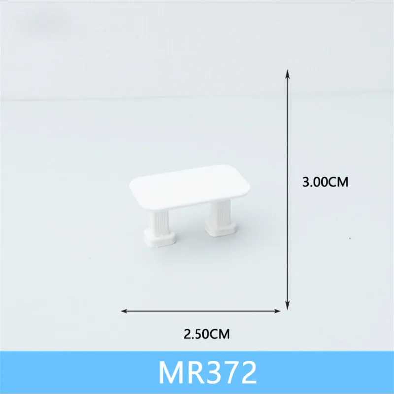 MR372 1 шт./лот масштаб 1:25 пластиковый миниатюрный мебель стол и стул для строительства поезда Макет железной дороги декорации аксессуары - Цвет: MR372