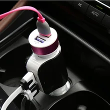 Pluseye автомобильное зарядное устройство от прикуривателя Dual USB Автомобильное зарядное гнездо Splitter адаптер питания для мобильных ПК Автомобильный видеорегистратор