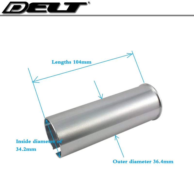 Складной велосипед Подседельный штырь цилиндрическая трубка 36,4 до 34 мм прокладка седлодержателя адаптер CNC сплав 34G