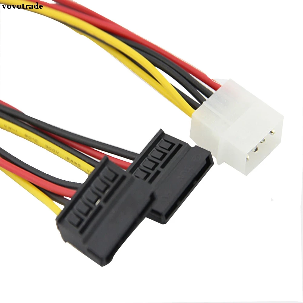 Vvotrade/Новый сплиттер для жесткого диска 4Pin IDE Molex to 2 серийный ATA SATA Y адаптер питания