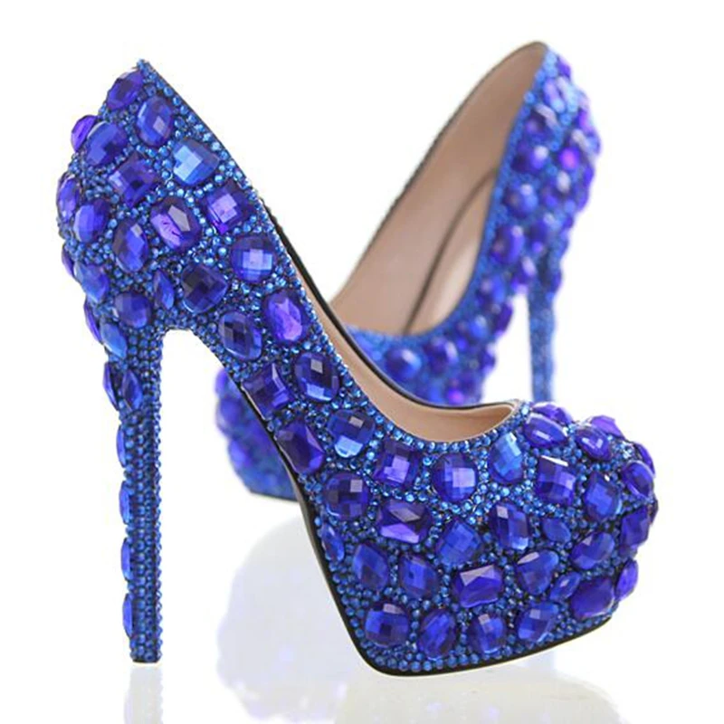 sapphire blue shoes for wedding