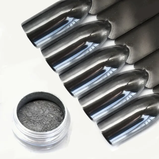 Silver Unicorn Powder Chrome Silver Nail Powder Dust Mirror Grinding Nail Art Mirror Powder Chrome Nail Polish Pigment SF2053