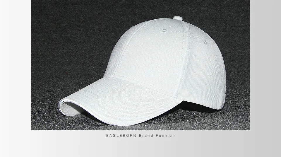 EAGLEBORN Новинка Masculino SnapbackS Casquette Gorras пустой изогнутый сплошной цвет Регулируемая бейсбольная кепка Bone cap s