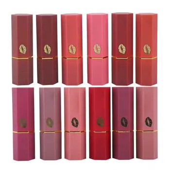 

Matte Lipstick 12 Colors Fashionable Long Lasting Matte Lipstick Moisturizing Heart-Shape Set Matte Liquid Lipstick