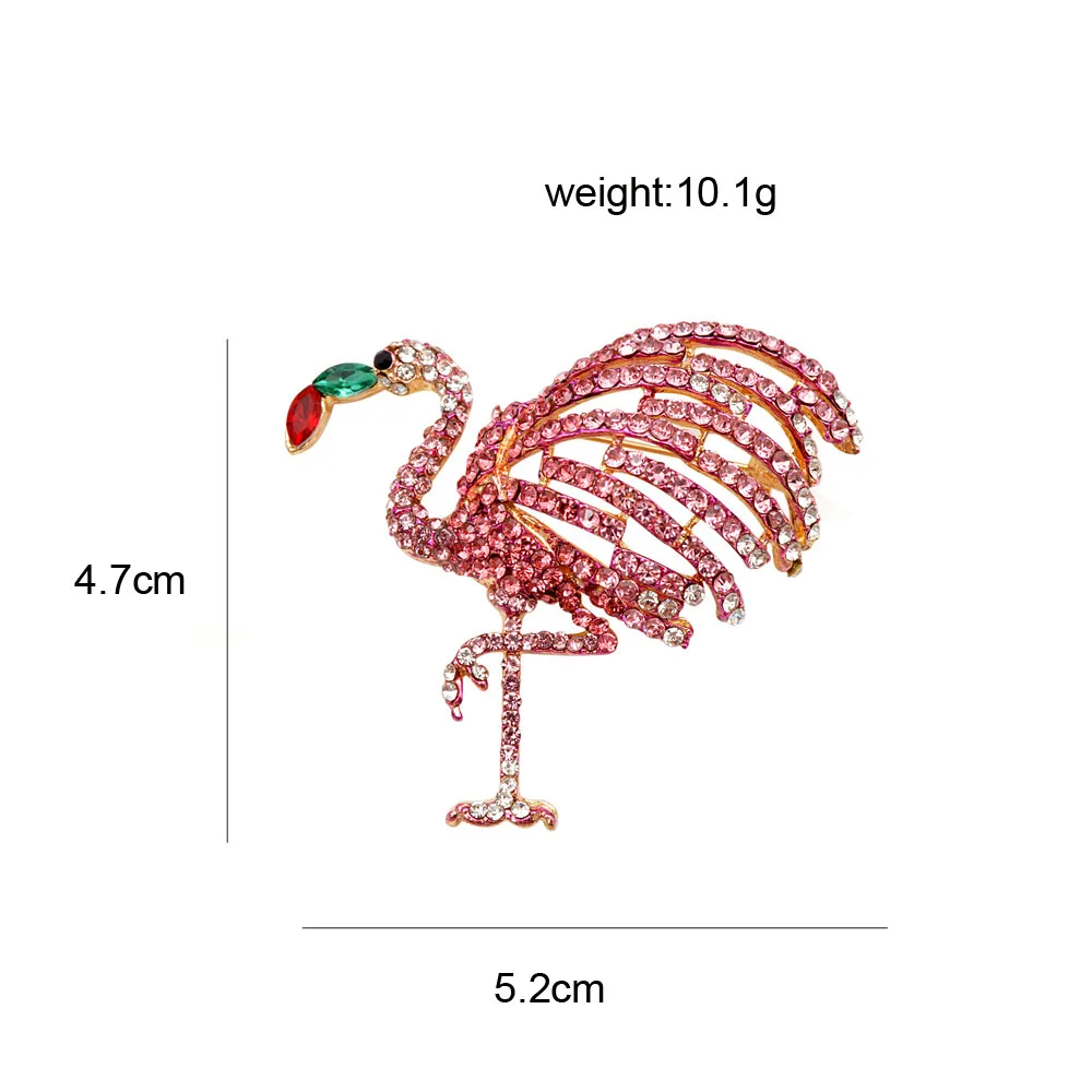 CINDY XIANG Стразы Фламинго Броши для женщин розовый цвет танцы птица Булавки модные украшения летнее платье аксессуары подарок