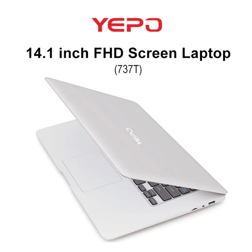 YEPO 737 T WI-FI ноутбук с системой Windows 10 bluetooth с экраном 14″ процессором Intel Baytrail Z8350 16:9 Quad-core 2G Оперативная память 32 GB Встроенная память Камера USB3.0