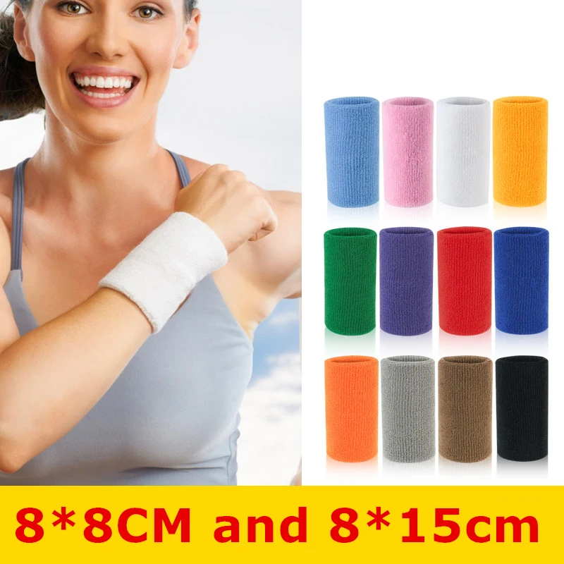 

1pcs Wristbands Sport Sweatband Hand Band Sweat Wrist Support Brace Wraps Guards for Gym Volleyball Basketball tennis