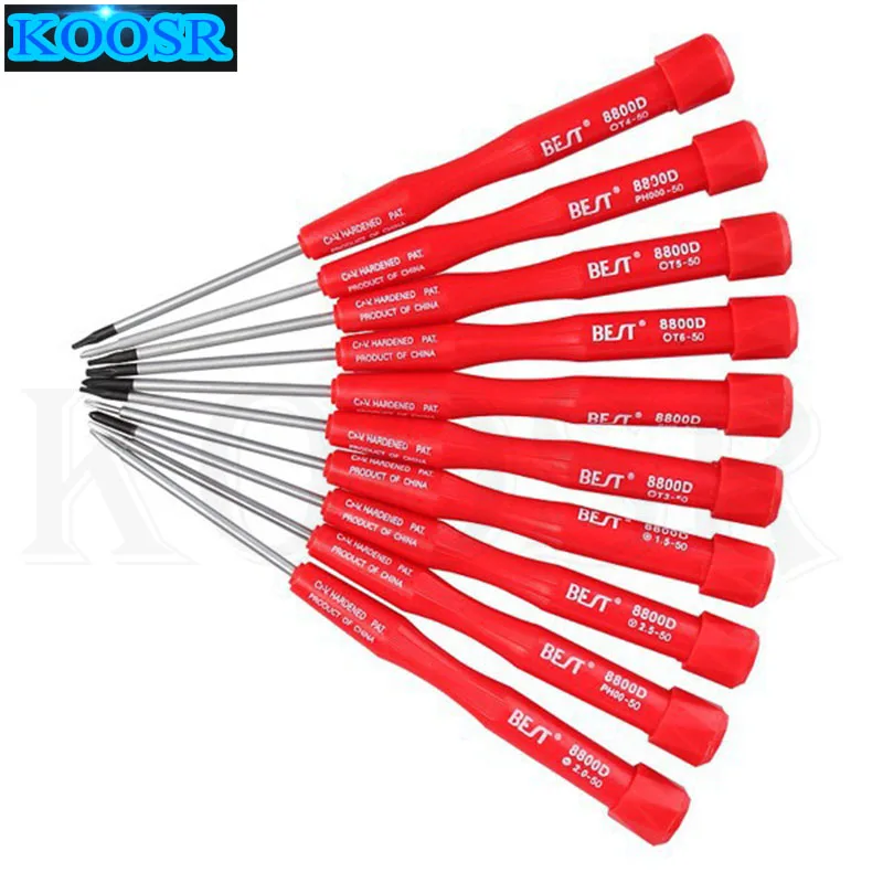 

BEST-8800D 10 in 1 Multi-purpose precise Screwdrivers set mobile phone maintenance tools kit T3 T4 T5 T6