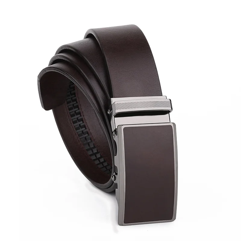 

Italy Automatic buckle Vintage Men's Genuine Leather Belt Classic Men's Belts Vintage Luxury Brand Cowskin Bussiness Male Belt