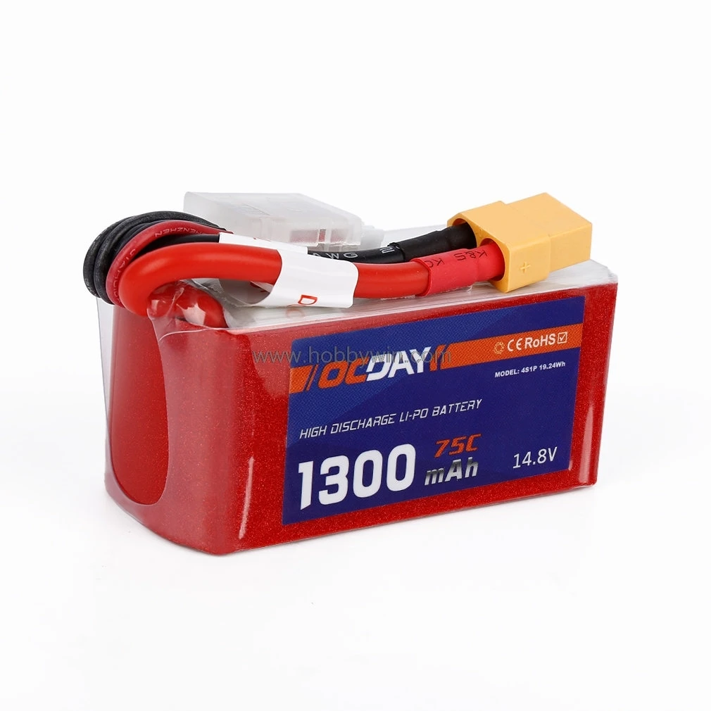 4S/14 8 V 1300mAh 75C LiPO батарея XT60 разъем для 150-280 RC Racing FPV Drone Multirotor Lipolymer power | Игрушки и