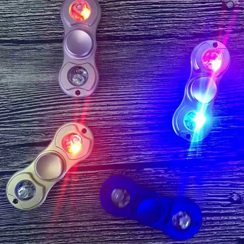 

HOT SALE Hand Spinner Aluminium Alloy For Autism and ADHD Fidget Spinner Anti Stress Shake Light Horse Race Lamp Gift Box