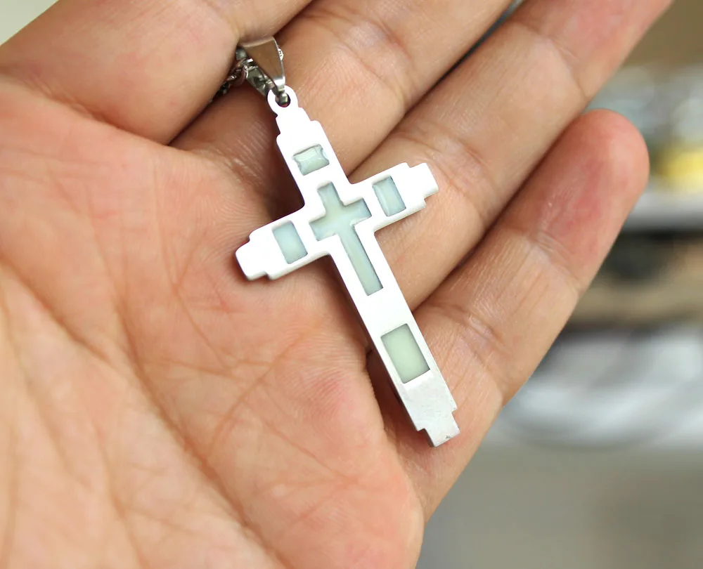 Buy Glow in The Dark Rosary Beads Cross Necklace by Sterling Effectz Online  at desertcartKUWAIT