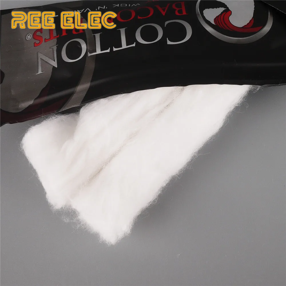 

REE ELEC Cotton Bacon Sample Organic Cotton Electronic Cigarette Accessories Rda Rta Atomizer Vape Pen Prebuilt Coil Cotton