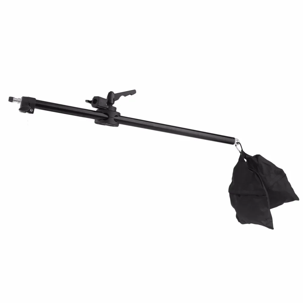 78-141CM Photo Studio Boom Arm Top Light Stand With Weight Bag Kit Photo Studio Accessories Extensi