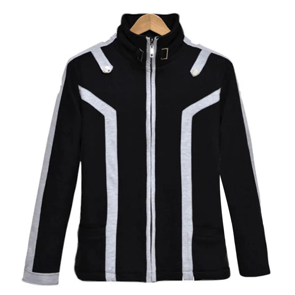 

Anime Sword Art Online Hoodies Kirito Unisex Thick Jacket Sweatshirt Cosplay Coat