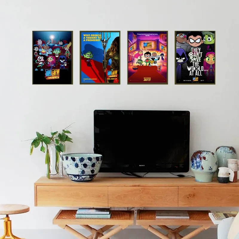 

Teen Titans to Go! To the Movies, white posters and posters