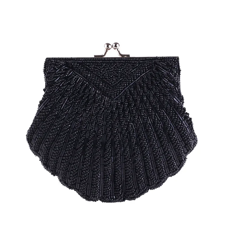 

Seashell Beaded Embroidery Wallet Dinner Party Will Include Hand-embroidered Lady's Bag Dresses Bags Bolsa Feminina