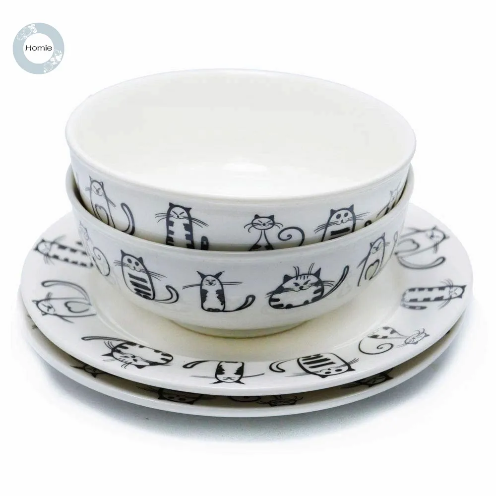 Милый Кот керамическая чаша маленькая чаша для риса большая супница посуда для кухни, суповая 6 дюймов большой ramen чашу для рождественские подарки
