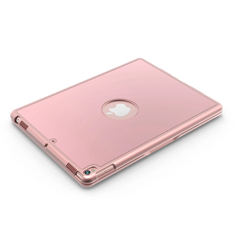 Для iPad Pro 10,5 ультра тонкий умный алюминиевый Bluetooth русский/испанский/иврит чехол для клавиатуры 7 цветов светодиодный с подсветкой