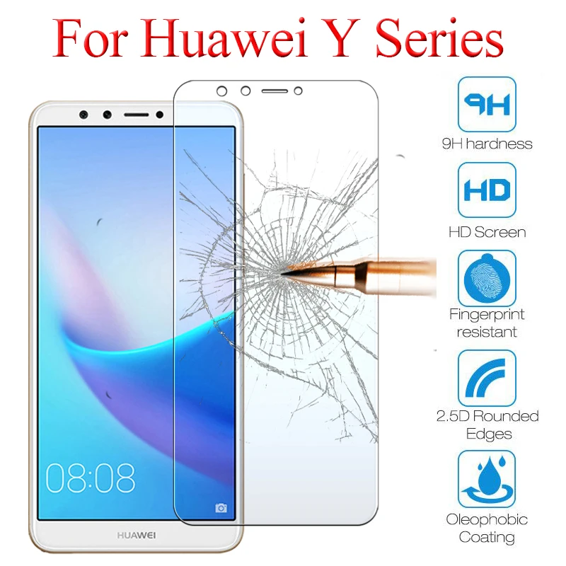 

Glass on for huawei y5 y6 y7 prime 2018 y9 2019 protective tempered glas huaweii huawey y 5 6 7 9 screen protector 2.5d film