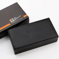 Бесплатная доставка Пикассо Pimio 83 Роскошные чистый черный и серебристый клип 8 К к золото авторучка с мм 0,38 мм перо для подарка