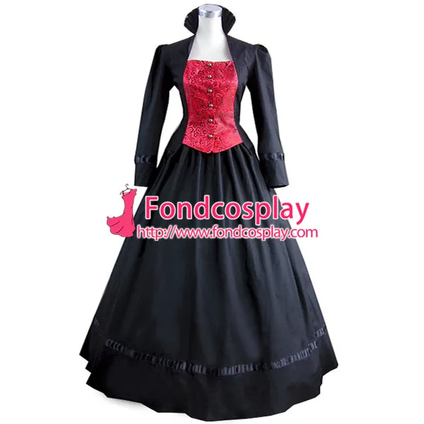 

Gothic Lolita Punk Medieval Gown Violet Ball Long Evening Dress Coat Cosplay Costume Tailor-made[CK1362]