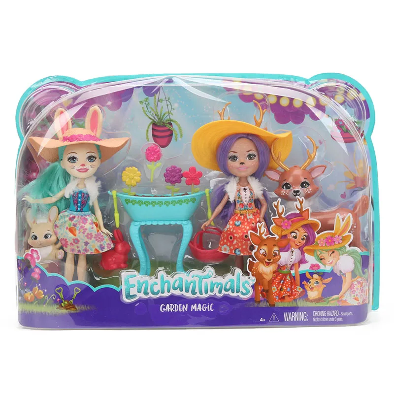 Enchantimals волшебный сад кукла игровой набор FDG01 Мода Enchantimals Коллекционная модель куклы игрушки для девочек подарок игрушки