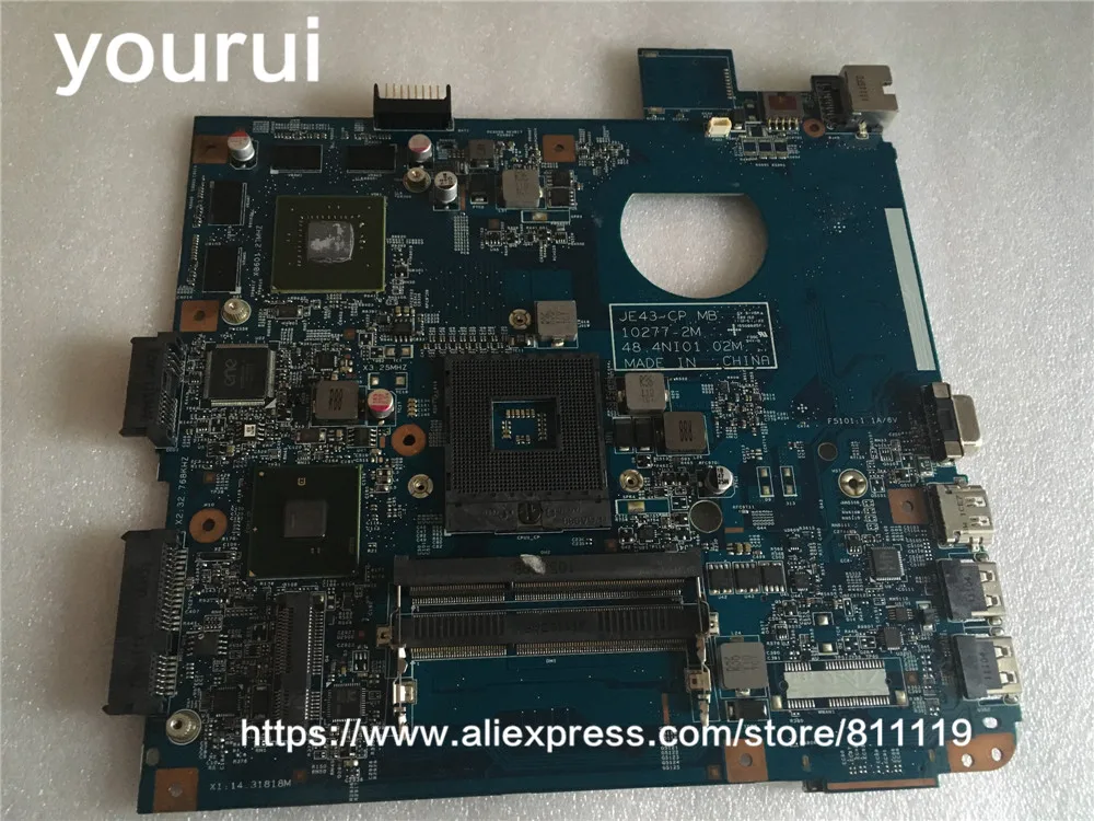 Yourui для ноутбука Acer aspire 4743 4743G материнская плата JE43-CP MB 10277-2 м 48.4NI01.02M с графическим