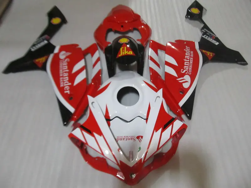 

Motorcycle Fairing kit for YAMAHA YZFR1 07 08 YZF R1 YZF1000 2007 2008 ABS Red white Fairings set+full tank cover+gifts YK18
