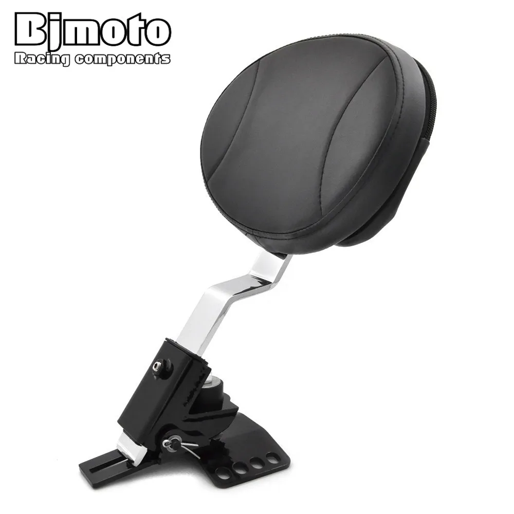 

Motorcycle Davidson Adjustable Plug-In Driver Rider Pad Backrest For Harley Touring FLTR FLHT FLHR Road King Glide Electra Glide