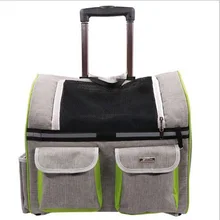 Сумка для домашних животных модная дышащая многофункциональная сумка для собак на колесиках четыре узора доступны для маленьких и средних рюкзаки для домашних животных PB817